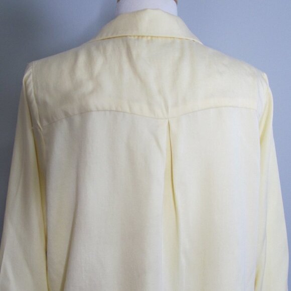 Secular Lab Revolve Button Up Yellow Blouse Shirt - Picture 11 of 14